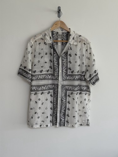 Allsaints baumwollhemd kurzarm - allsaints,