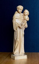 Holzskulptur/ Heiliger Antonius / Heiligen Figur / Statue / Handgefertigt 