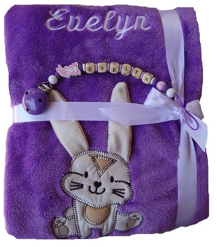 Babydecke mit namen - babydecke,