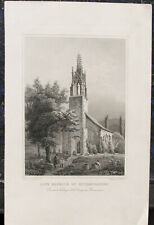 WITZENHAUSEN Kapelle St. Michael. Original Stahlstich ROHBOCK / KOLB ca. 1845