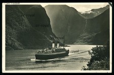 AK MS Monte Sarmiento in der Naerobucht in Norwegen - Schiff Dampfer