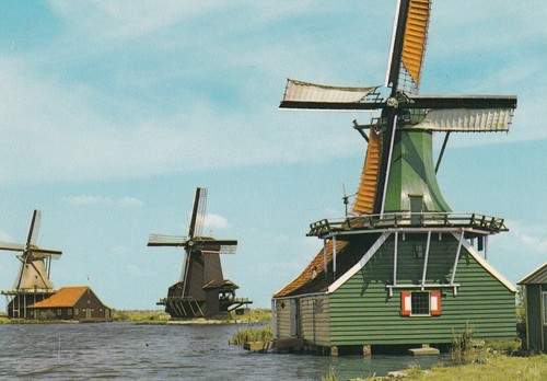 Postkarte zaandam molens - zaandam,