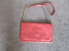 Damen Handtasche/Clutch bordeauxrot zum umhängen folklore