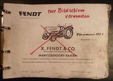 Fendt Schlepper Farmer 102 S (FL135) Ersatzteilliste