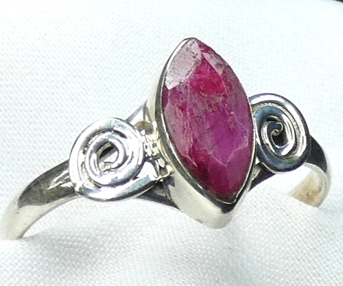 Rubin ring 925 silber - ❤️,