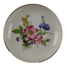 Fürstenberg Bunte Blume 3391 7 Teller flach 11cm Vitrinenstück neuwertig KT-1401