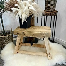 Handgefertigter Hocker/Bank aus altem Fichtenholz – Ein echtes Unikat