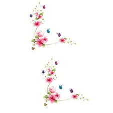  2 Pack Blumen Sticker