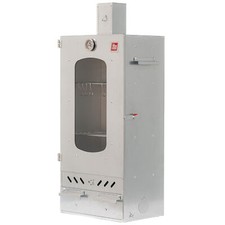 ITA Räucherofen 7012 Smoker Räucherschrank Thermometer + Kamin Legierter Stahl