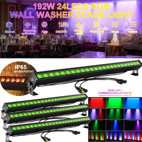 8stk 192w 24led wallwasher - 8stk,