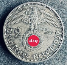 2 Reichsmark 1939 A Drittes Reich Hindenburg 8 g .625 Silber KM#93 K221125G