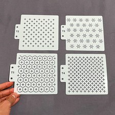 4 stk Sashiko Schablone