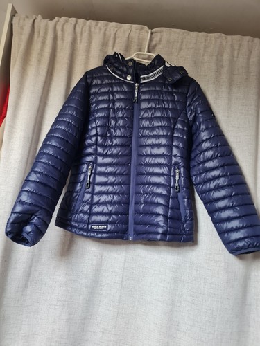 Daunenjacke voile blau - daunenjacke,
