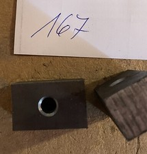 2 Stück Flacheisen ca. 40 x 25 x 20 Flach Stahl Anschlag Klotz St37 K  Nr 167