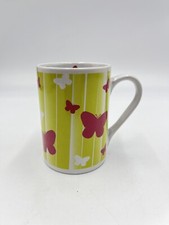 Schmetterling Tasse Grün Lila TOP Zustand Kinder Büro Familie Tee Kaffee Becher