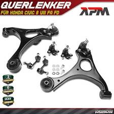 6x Querlenker Satz Koppelstange Traggelenk Vorne für Honda Civic 8 VIII FA FD