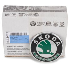 ORIGINAL Skoda Emblem Logo Plakette Zeichen Heckklappe SUPERB 1 3U5853621B MEL