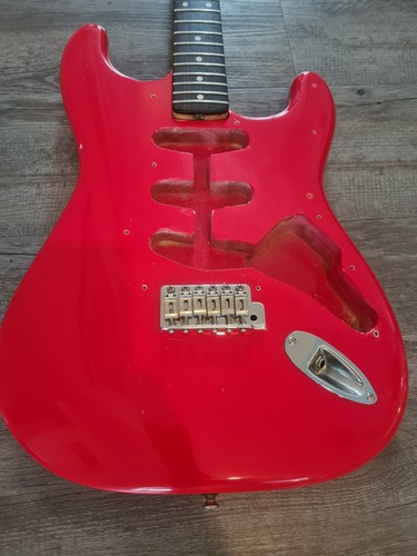 Fiesta red stratocaster - fiesta,