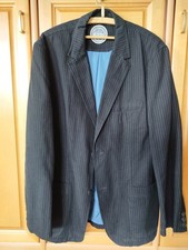 Sakko Jacket schwarz mit Nadelstreifen Größe 50 Trek & Travel