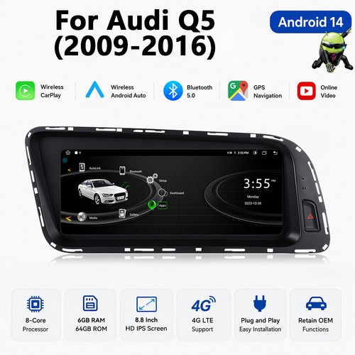 Mmi head unit 2 din - 8.8'',