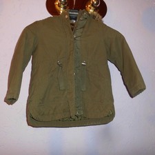 Zara Girls Parka Winterjacke Jacke Gr 110 Kapuze Freizeitjacke Jacken Oliv Warm