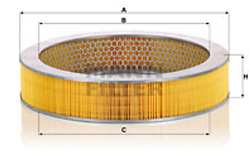 Mann luftfilter 37 114 - c,