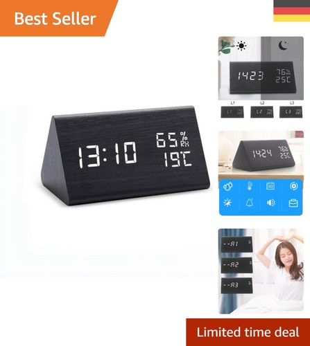 Moderne digitaluhr aus holz - moderne,