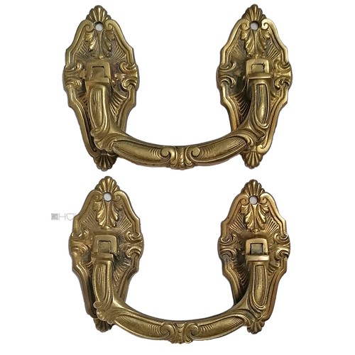 Paar truhengriffe bronze - truhengriffe,