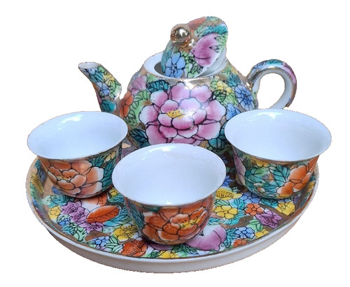 Vintage miniatur teeservice - vintage,