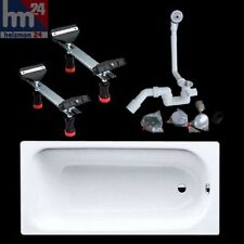 Stahl-Badewanne 311 made by Kaldewei 160x70cm m. Wannenfüße u. Überlaufgarnitur