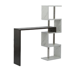 Bartisch Stehtisch Bistrotisch Bartheke Tresentisch mit 4 Ablagefläche B-ware