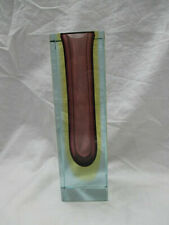 Murano Sommerso Block Vase 4 farbe Flavio Poli vintage 60er Seguso Vetri d´Arte
