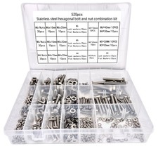 520tlg M3 M4 M5 M6 Edelstahl