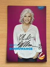 Birgit Schrowange - SAT 1 - Autogrammkarte original signiert - #42529