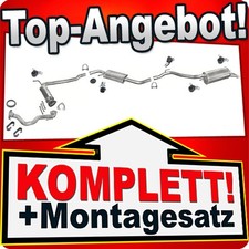 Auspuff für VW T4 1.9 TD 2.4 D 2.5 TDI SWB 1996-2003 +Hosenrohr Auspuffanlage