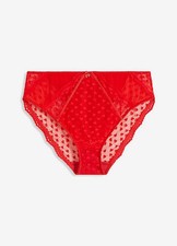 Slip mit Spitze Gr. 44/46 Erdbeere Damenslip Unterhose Panty Höschen Neu*