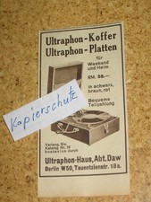 Ultraphon-Koffer Platten