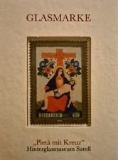 Briefmarke Österreich 2016 Glasmarke Pieta mit Kreuz Postfrisch