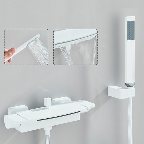 Weiß badewannenarmatur - weiß,