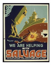 Vintage wwii bergungsplakat - vintage,