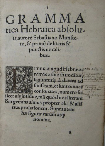 Sebastian münster grammatica - münster,,