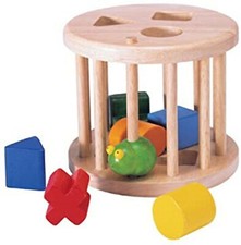  Pintoy Sortierrolle Steckspielzeug Babyspielzeug Holzspielzeug