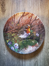 Tirschenreuth Sammelteller Motiv Rothkehlchen am Wegesrand Karl-Hand Boese