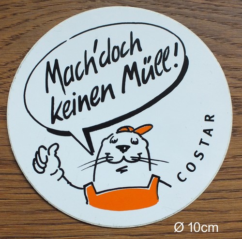 Sticker aufkleber müll - sticker,