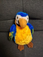 Stofftier, Papagei, Handpuppe