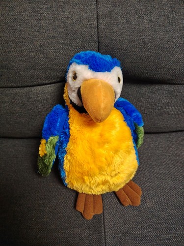 Stofftier papagei handpuppe - stofftier,, papagei,