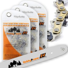 3x Sägekette + Schwert Halbmeißel 40cm 3/8" LP 1,3mm 56TG für TOP CRAFT KSI 2100