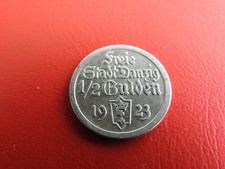 * Danzig 1/2 Gulden 1923 Silber *  (116)(Alb.5)