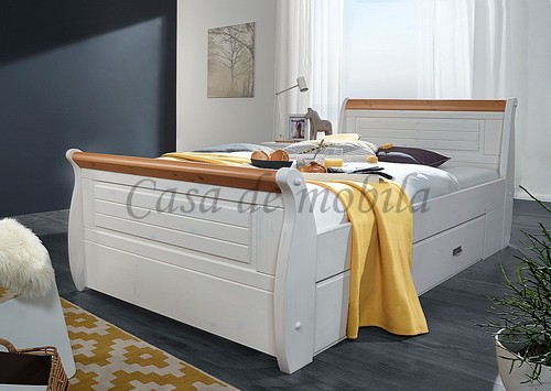 Schubladenbett neapel 100x200 - schubladenbett,