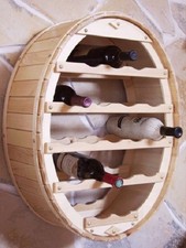 Weinregal Holz Wand 18